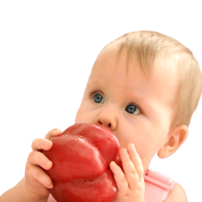 Baby Girl Eating a Veggie@2x-min